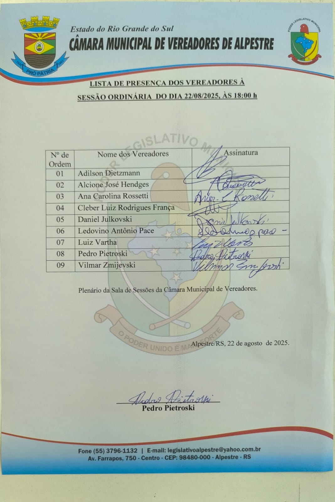 presença